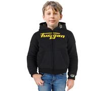 Furygan Luxio, giacca tessile bambini 10 male Nero/Giallo Fluo