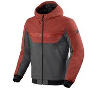 Felpa da moto Revit Parabolica 2 grigio vino XL