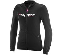 Felpa da motociclista da donna IXON Arma nero-bianco-rosa fluo M