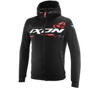 Felpa da motociclista IXON Touchdown Ultra nera-bianca-rossa S