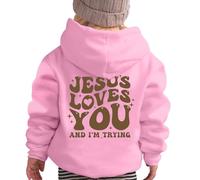 Felpa da Ragazzo con Cappuccio a Maniche Lunghe Felpe Pullover per Adolescenti Neonato Stampa Senza Sweatshirt Calda Sportswear Maglione Bambini 7-14 Anni