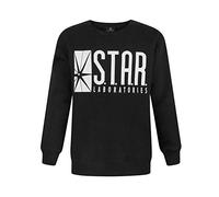 Felpa da ragazzo della serie televisiva Flash TV STAR Laboratories Black 9-10 Anni