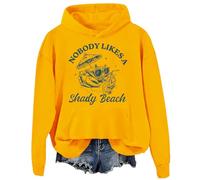 Felpa da spiaggia con cappuccio "Nobody Like A Shady Beach", Giallo-2, L