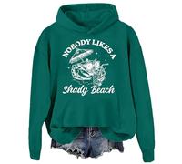 Felpa da spiaggia con cappuccio "Nobody Like A Shady Beach", Verde-2, M
