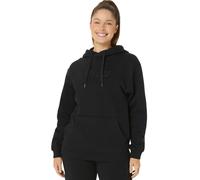 Felpa con cappuccio ASICS Sweat Full Logo nero donna - M