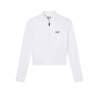 Felpa da tennis da donna EA7 Tennis Pro In Ventus7 - white - Bianco (XS)