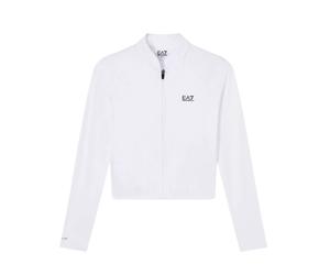 Felpa da tennis da donna EA7 Tennis Pro In Ventus7 - white - Bianco (XS)