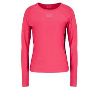 Felpa da tennis da donna EA7 Woman Jersey T-Shirt - pink peacock - Rosa (S)