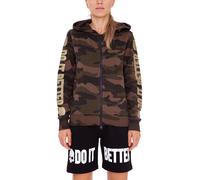 Felpa da tennis da donna Hydrogen Do It Better FZ - camouflage - Verde, Marrone (S)