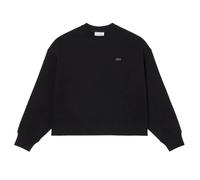 Felpa da tennis da donna Lacoste Oversized Double Face Jersey - black - Nero (S)