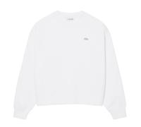 Felpa da tennis da donna Lacoste Oversized Double Face Jersey - white - Bianco (L)