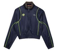 Felpa da tennis da donna Lacoste Sport Roland Garros Edition Post-Match Cropped Jacket - Blu (XXL)