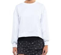 Felpa da tennis da donna Lucky in Love Core Ruche Back L/S Women - white - Bianco (L)