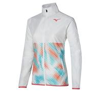Felpa da tennis da donna Mizuno Printed - white/fierry coral - Bianco (M)
