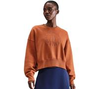 Felpa da tennis da donna Nike Court Heritage Phoenix Fleece Over Oversized Crew Neck - dark russet/cinnamon - Marrone (M)