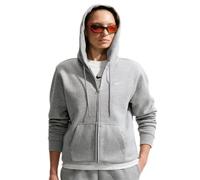 Felpa da tennis da donna Nike Studio Fleece Medium Weight Full Zip - dark grey heather/sail - Grigio (M)