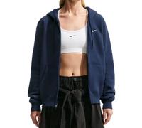 Felpa da tennis da donna Nike Studio Fleece Medium Weight Full Zip - midnight navy/sail - Grigio (L)
