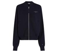 Felpa da tennis da donna Tommy Hilfiger Cropped Mini Corp Bomber - Nero (S)