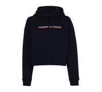 Felpa da tennis da donna Tommy Hilfiger Regular Graphic Hood - desert sky - Turchese (S)