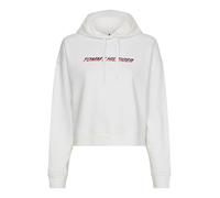 Felpa da tennis da donna Tommy Hilfiger Regular Graphic Hood - ecru - Bianco (M)