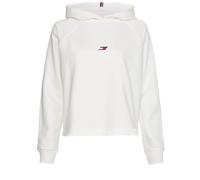 Felpa da tennis da donna Tommy Hilfiger Relaxed TH Graphic Hoodie - ecru - Bianco (XS)