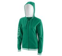 Felpa da tennis da donna Wilson W Team II FZ Hoody - Verde (XS)