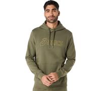 Mens ASICS Felpa con Cappuccio Logo - Verde, verde M