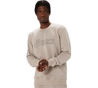 Felpa da tennis da uomo Asics Sweat Shirt - moonrock/graphite grey - Beige (S)