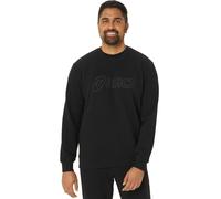 Felpa da tennis da uomo Asics Sweat Shirt - performance black/graphite grey - Nero (XL)