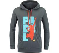 Felpa da tennis da uomo Babolat Padel Hood Sweat Men - Grigio (S)