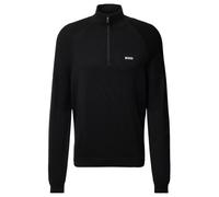 Felpa da tennis da uomo BOSS Perform Max Zip Neck - Nero (XXL)