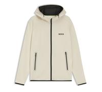 Felpa da tennis da uomo BOSS Sicon TOC Zip-Up - open white - Beige (XXL)