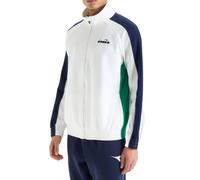 Felpa da tennis da uomo Diadora FZ Jacket - optical white - Bianco (S)