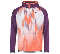 Felpa da tennis da uomo Head Topspin Hoodie - flamingo/print vision - Multicolore (M)