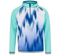 Felpa da tennis da uomo Head Topspin Hoodie - turquoise/print vision - Turchese (XL)