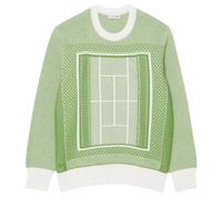 Felpa da tennis da uomo Lacoste Court Graphic - green/white - Verde (M)