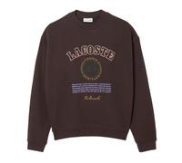 Felpa da tennis da uomo Lacoste Heritage Embroidery Fleece - brown - Marrone (L)
