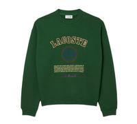 Felpa da tennis da uomo Lacoste Heritage Embroidery Fleece - pine green - Verde (L)