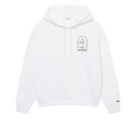 Felpa da tennis da uomo Lacoste Loose Fit Printed - white - Bianco (M)