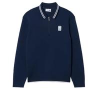 Felpa da tennis da uomo Lacoste Tennis Heritage Polo Collar Zipped - midnight blue - Blu (L)