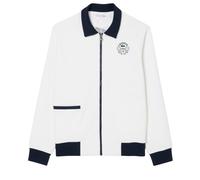 Felpa da tennis da uomo Lacoste Tennis Heritage Ultra Dry - white/navy blue - Bianco (XXL)