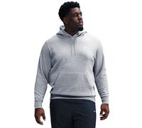 Felpa da tennis da uomo Nike Club Fleece Pullover - dark grey heather/lt smoke grey/white - Grigio