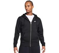 Felpa da tennis da uomo Nike Club Full-Zip Fleece - black/black/white - Nero (XL)