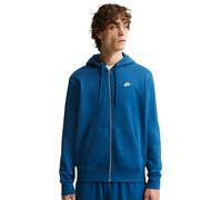 Felpa da tennis da uomo Nike Club Full-Zip Fleece - obsidian/obsidian/white - Blu (L)