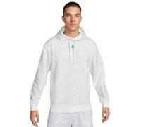 Felpa da tennis da uomo Nike Court Heritage Dri-Fit Fleece - white/white - Bianco (XS)