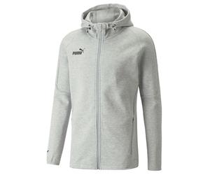 Felpa da tennis da uomo Puma Teamfinal Casuals Hooded Jacket - puma grey - Grigio (S)