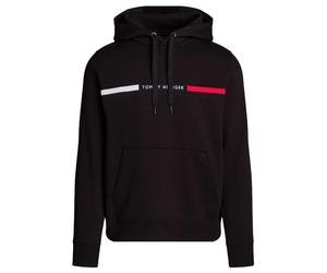 Felpa da tennis da uomo Tommy Hilfiger Chest Insert - Nero (M)