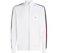 Felpa da tennis da uomo Tommy Hilfiger Global Stripe Standing Collar - Bianco (XXL)
