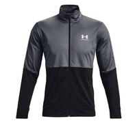 Felpa da tennis da uomo Under Armour Men's UA Pique Track Jacket - black/white - Multicolore (XXL)