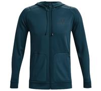 Felpa da tennis da uomo Under Armour Rush Warm-Up Full-Zip Hoodie - blue note/black - Blu (S)